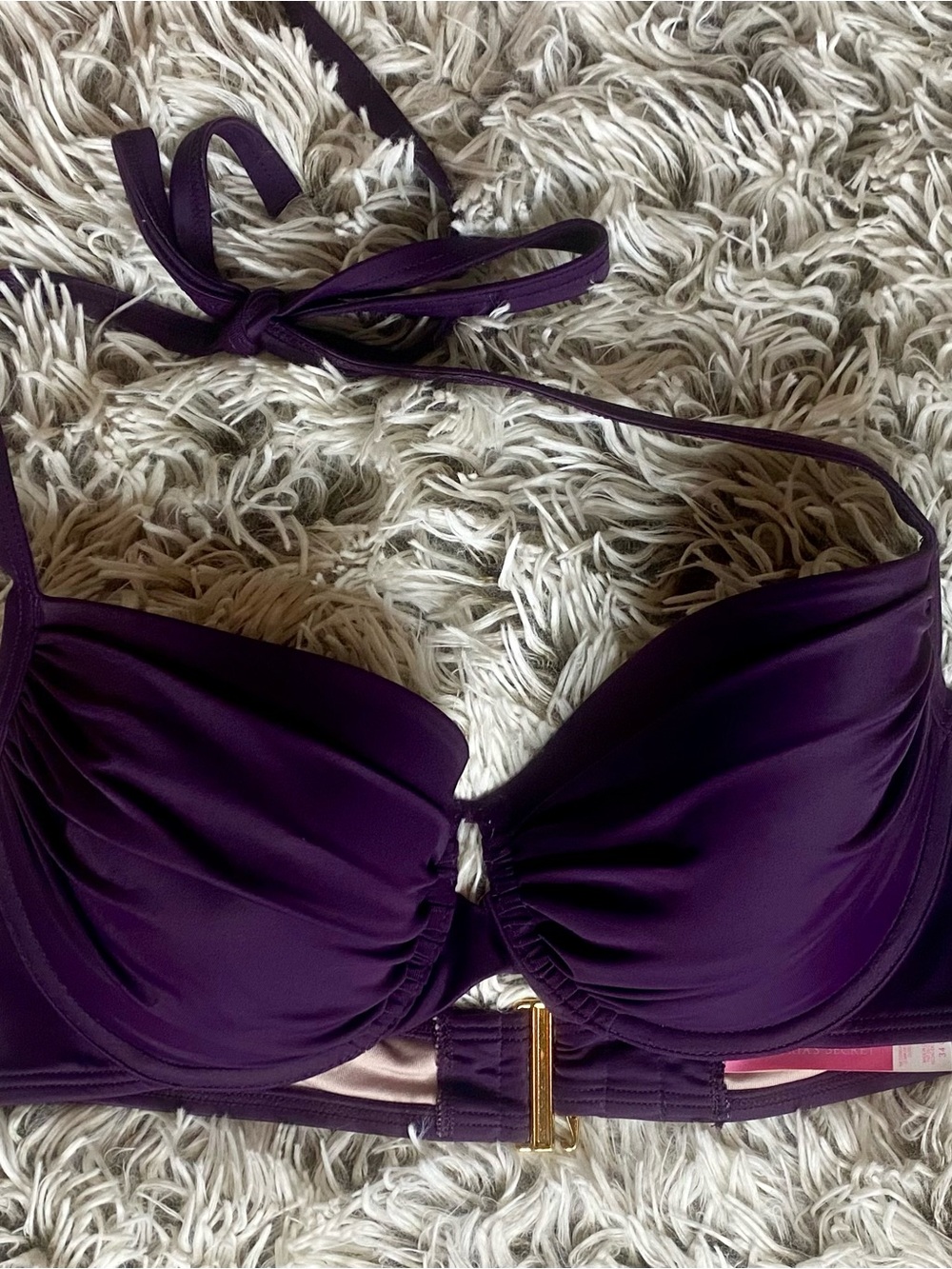 Victoria's Secret Deep Purple Bandeau Halter Top